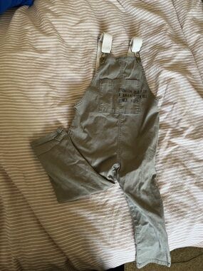 Zara Kids Olive Green Cargo Overalls